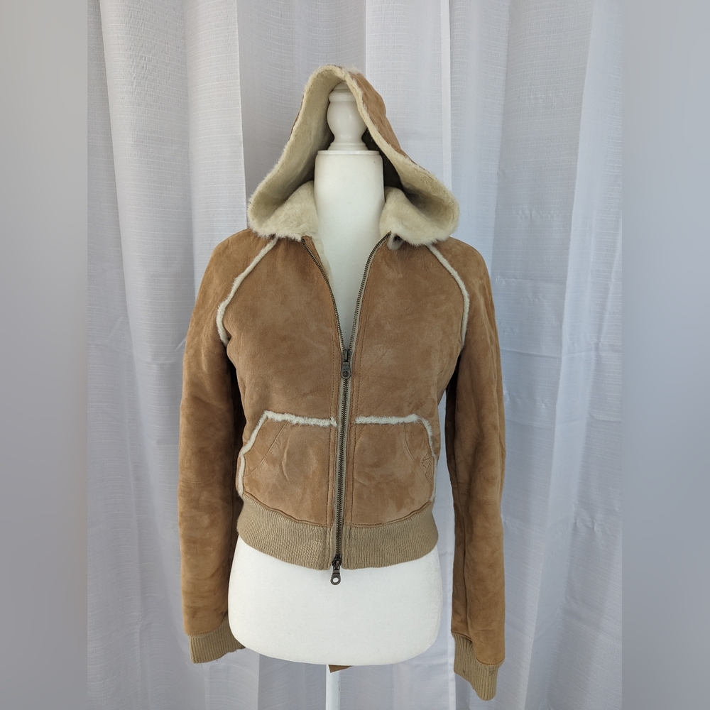 Abercrombie & Fitch Suede Fur Lined Jacket